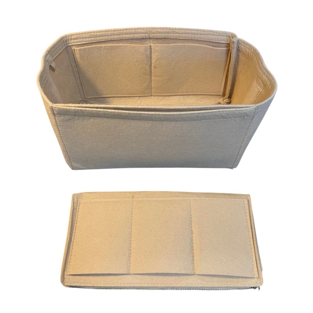 🤑5/$25 Neutral Beige Tote Bag Organizer Insert